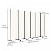 Outsunny 6 Panel Folding Privacy Screen, Uv30+ Room Divider, Beige