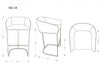 Louvre Mid-Century Modern Metal Upholstered Barstool in Cream - Set of 3 | Tabouret de bar rembourre en metal style mid-century moderne Louvre, creme - Lot de 3