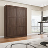 Bestar Pur 65" Queen Murphy Bed - Black Walnut|Grand lit escamotable Pur de Bestar de 65 po - noyer noir