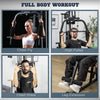 Soozier Home Gym Machine With 99lbs Weight Stack, Multifunction Power Tower|Soozier Machine De Gymnastique A Domicile Soozier Avec Pile De Poids De 99 Lb