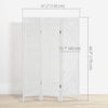 HOMCOM 3 Panel Room Divider, 5.6 Ft Tall Portable Folding Privacy Screen