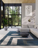 Erisa Contemporary 5'1" x 7'7" Area Rug in Blue Indoor Area Rug | Tapis Contemporain Erisa 5'1" x 7'7" en Bleu