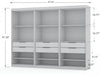 Mulberry Contemporary Modern 36" Wardrobe Closet in White - Set of 3 | Armoire contemporaine moderne Mulberry 36" en blanc - Ensemble de 3