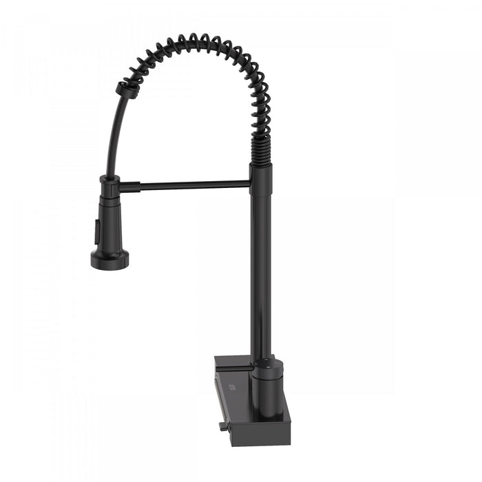 4 Function Chef Pivoting Waterfall Pull-Down Kitchen Faucet, Magnetic Docking. Black-FCWCMBKD1 Laundry Combo