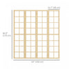 Homcom 4 Panel Room Divider, 5.6 Ft Folding Privacy Screen For Home Office|Homcom Separateur De Piece A 4 Panneaux, Ecran De Confidentialite De 5,6 Pi