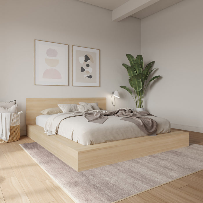 Kanso Low Platform Bed Set King Bed