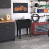 Tewel Laundry Tub Accent Cabinet - Black|Armoire d’appoint Tewel avec cuve pour la buanderie - noire