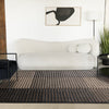 Maverick Beige Brown Black Striped Design Rug, 7'10" x 10'6" Indoor Area Rug | Tapis Maverick beige, brun et noir a rayures, 7'10" x 10'6"