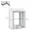 Outsunny Mini Greenhouse Portable Tomato Greenhouse with Vents, White