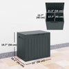Outsunny 30 Gallon Outdoor Deck Box, Waterproof and UV Resistant Patio Box