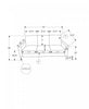 Upholstered Sofa, 75"L, Metal Legs, Black Fabric, Contemporary, Modern Sofa | Sofa Rembourre, 75"L, Pieds En Metal, Tissu Noir, Contemporain, Moderne