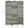 HOMCOM 6 Ft Folding Room Divider, Privacy Screen for Home Office Bedroom
