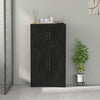 HOMCOM Kitchen Pantry Cabinet Pantry Storage Cabinet with Barn Doors Black