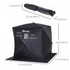Outsunny 2 Person Pop Up Ice Fishing Tent Shelter With Carry Bag, Black|Outsunny Abri De Peche Sur Glace Pour 2 Personnes, Tente De Glace Portable