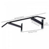 Soozier Wall Mount Chin Up Bar Upper Body Pull Up Training Workout Home Gym Exerciser Black|Soozier Barre De Traction Murale Pour Le Haut Du Corps Entrainement Traction Maison Gym Exerciseur N