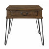 Hughey End Table With 1 Drawer, Rustic Oak