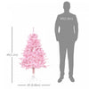 Homcom 4ft Artificial Christmas Tree With Automatic Open For Party Pink|Homcom Arbre De Noel Artificiel De 4 Pieds Avec 341 Pointes De Branches