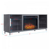 Brighton Modern 2-Piece Electric Fireplace in Black and Gray | Foyer electrique moderne Brighton 2 pieces en noir et gris