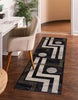 Erisa Contemporary 2'2" x 7'7" Runner Rug in Grey Indoor Area Rug | Tapis Contemporain Erisa 2'2" x 7'7" en Gris