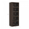 Rivington Modern 28" Open Bookcase in Dark Walnut - Set of 2 | Bibliotheque ouverte moderne Rivington 28" en noyer fonce - Lot de 2