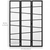 Homcom 3-panel Room Divider Folding Privacy Screen For Bedroom|Homcom Paravent De Separation Pliable A 3 Panneaux Pour Chambre