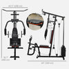 Soozier Multi-functional Home Gym Workout Equipment With Leg Press Machine