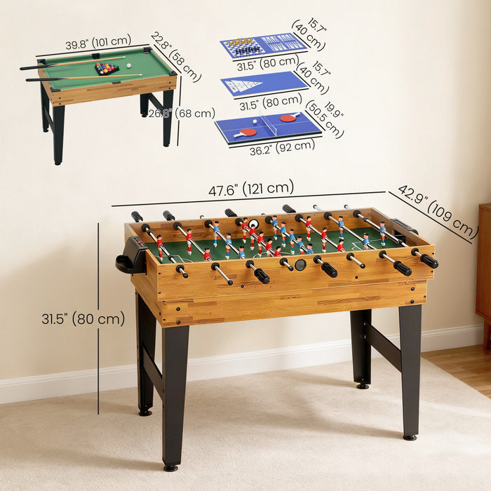 Soozier 13-in-1 Multi Game Table, 48 in Combo Game Table for Kids & Adults