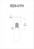 Dainolite Roswell 1 Light Flush Mount Small Matte Black Lamp|Petit plafonnier affleuré Roswell de Dainolite avec fini noir mat et 1 ampoule