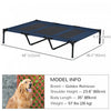 Pawhut D04-069db 48" X 36" X 9" Elevated Pet Bed Raised Dog Cot With Carrying Bag, Dark Blue|Pawhut D04-069db 48" X 36" X 9" Lit Sureleve Pour Chien Avec Sac De Transport, Bleu Fonce X 9" Lit S