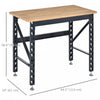 Homcom 45" Solid Wood Tabletop Workbench|Homcom Etabli De Table En Bois Massif De 45 Po