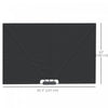 Outsunny 93" X 63" Folding Side Awning For Patio, Poolside, Dark Grey|Auvent Lateral Pliant Outsunny 93" X 63" Pour Patio, Gris Fonce