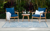 Nyra Transitional 6'6" x 9'0" Area Rug in Blue Indoor Area Rug | Tapis Transitionnel Nyra 6'6" x 9'0" en Bleu