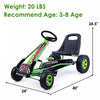 Costway Go Kart 4 Wheel Pedal Powered Kids Ride On Toy W/ Adjustable Seat Green