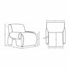 Verandah Mid-Century Modern 3-Piece Sofa Set in Beige | Ensemble de canape 3 pieces Verandah style mid-century modern en beige