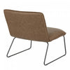 LumiSource Casper Faux Leather Industrial Accent Chair - Espresso|Chaise d’appoint industrielle Casper en similicuir - espresso
