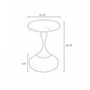 Patchin Modern End Table in Brown and Gold - Set of 2 | Table d’appoint Patchin moderne en brun et or – Lot de 2