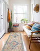 Daria Grey Rug 2'8" x 8'2" | Tapis de Couloir Traditionnel Daria 2'8" x 8'2" en Gris