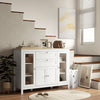 HOMCOM Sideboard Buffet Cabinet with 2 Drawers 3 Storage Cabinets, White