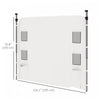 Outsunny Sidewall For 10x10ft Pop Up Canopies, 1 Pack Sidewall Only, White