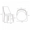 Kara Modern Wood Upholstered Dining Chair in Blue - Set of 2 | Chaise de salle a manger moderne en bois Kara avec revetement bleu - Lot de 2