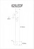 Dainolite Modern 3 Light LED Floor Lamp Satin Chrome Finish|Lampe à pied Modern de Dainolite avec fini chromé satiné et 3 ampoules à DEL