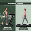 Superfit 2.25hp 2 In 1 Folding Treadmill W/ Speaker Remote Control App Green
