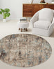 Malia Traditional 5'0" x 5'0" Area Rug in Blue Indoor Area Rug | Tapis Traditionnel Malia 5'0" x 5'0" en Bleu