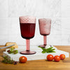 Arimi Claire Goblet Set 6-Piece Pink|Ensemble De 6 Verres A Vin Arimi Claire, Rose