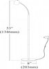 Dainolite LED Floor Lamp 5w Satin Chrome Finish|Lampe à pied de Dainolite avec fini chromé satiné et ampoule à DEL de 5 W