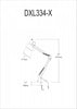 Dainolite Working/Task Lamp Spring Balanced Clampon Gloss White 36" Reach|Lampe de travail de Dainolite avec pince à ressort équilibrée, portée de 36 po et fini blanc lustré