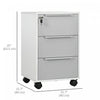 Homcom Lockable Filing Cabinet With 3 Drawers|Homcom Classeur Verrouillable A 3 Tiroirs
