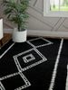 Zelda Contemporary 5'3" x 7'2" Area Rug in Black Indoor Area Rug | Tapis Contemporain Zelda 5'3" x 7'2" en Noir