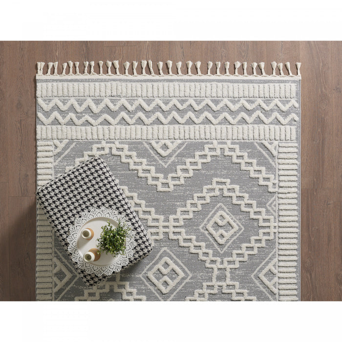 Quinto Moroccan Quatro Shag Area Rug - 5'7\" x 7'3\"