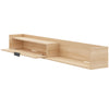 Nordika Slim 72" Wall-Mounted TV Stand with Storage Cabinet - Natural Blonde Oak | Meuble pour téléviseur mural mince Nordika de 72 po avec armoire de rangement - chêne blond naturel